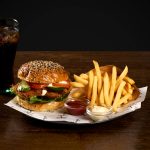 Crispy chicken burger